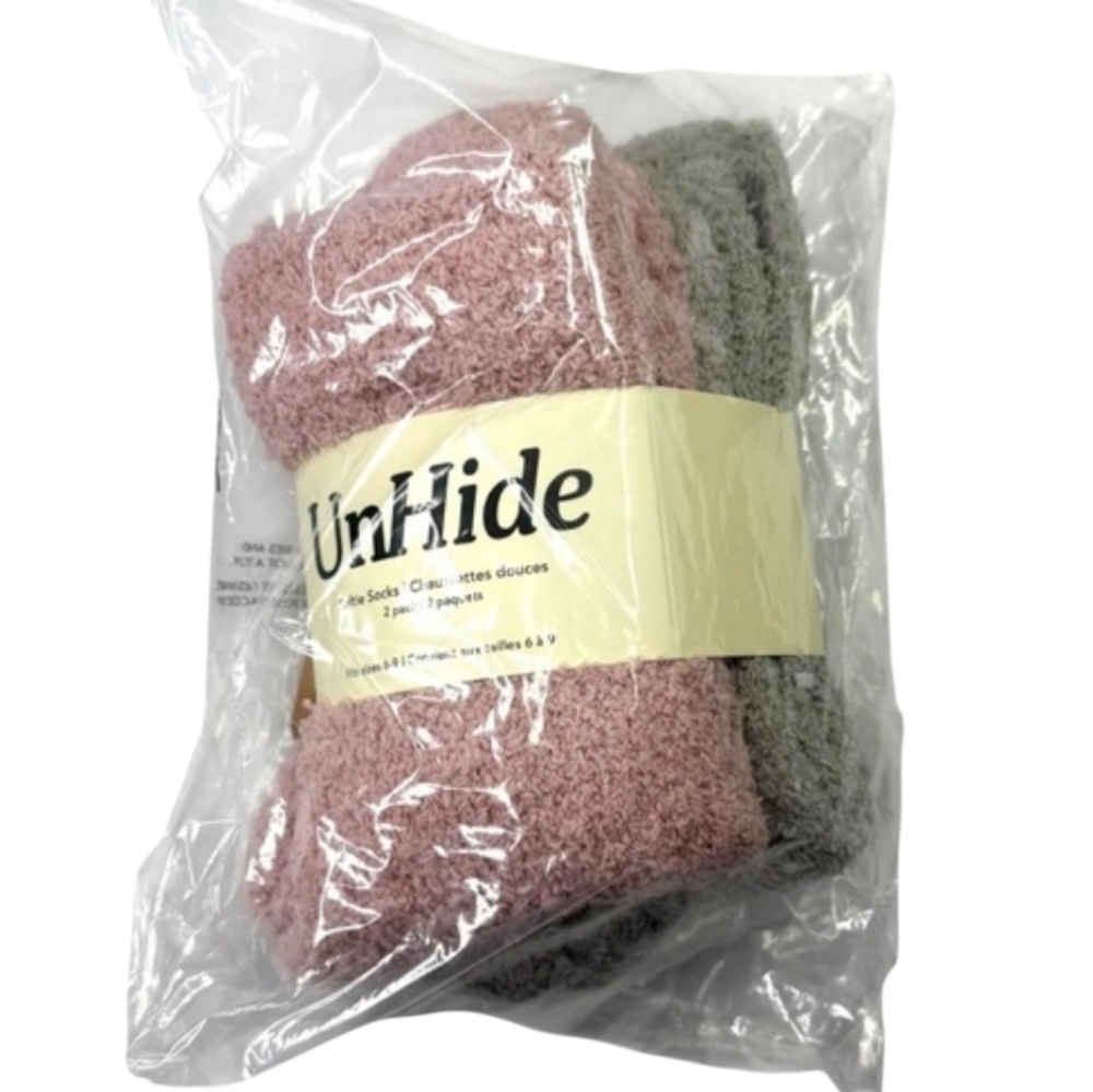 UnHide Cozy Softie Socks - 2 Pack - Size 6-9 NWT - Picture 4 of 11